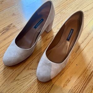 Margaux Women's Elegant Beige Block Heels